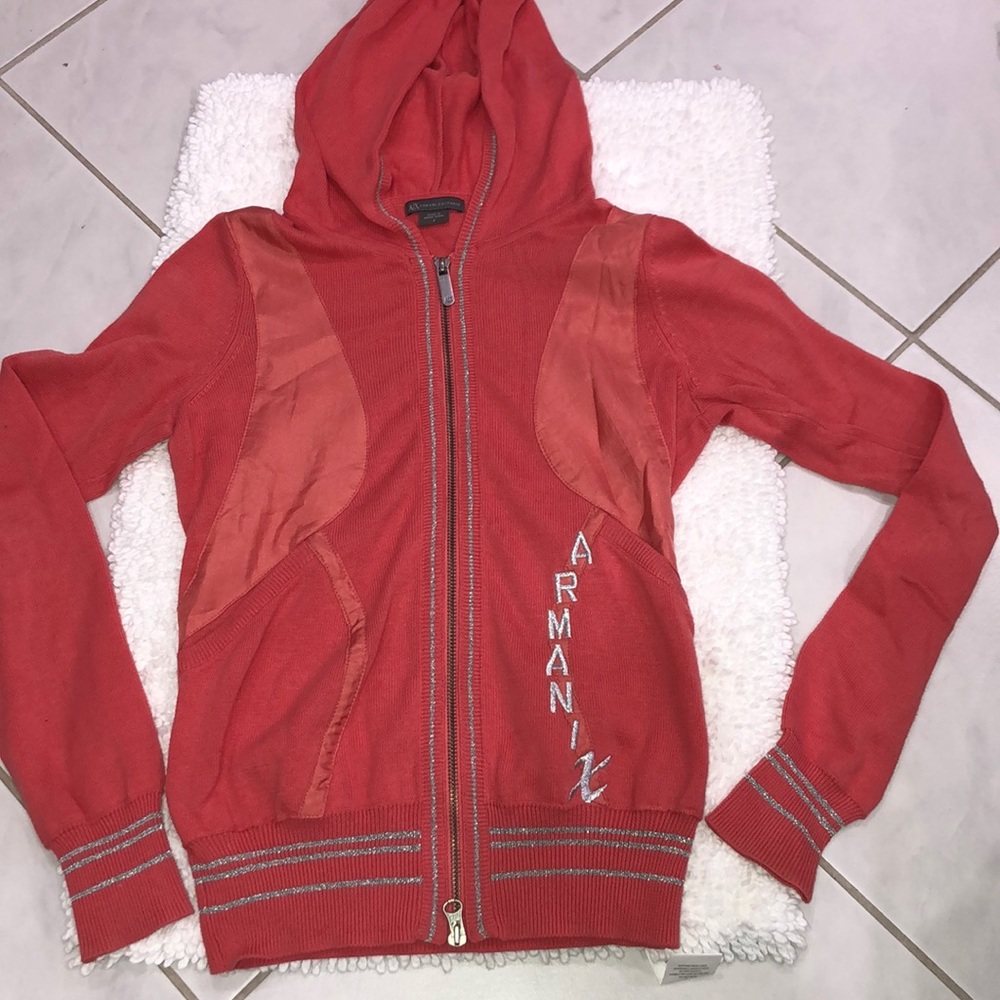 Armani Exchange Lightweight zip up hoodie